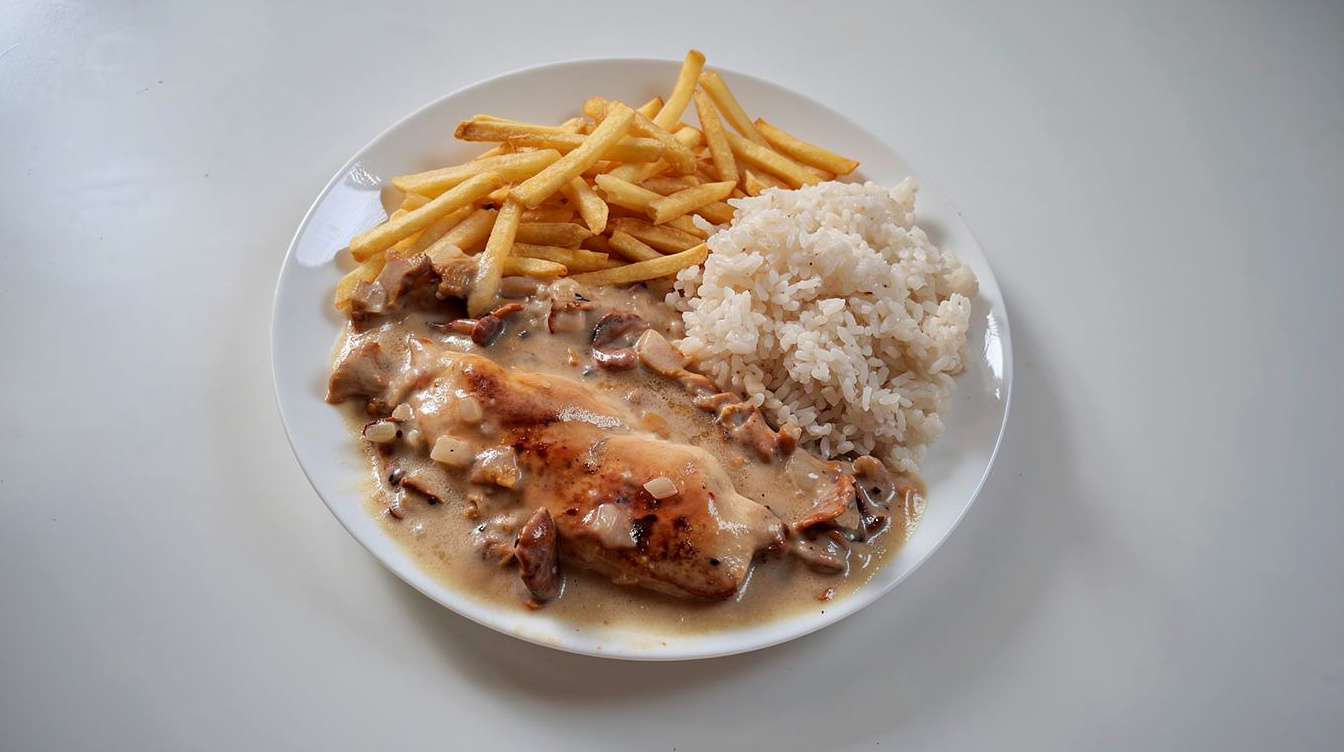 Kurací steak na kuriatkovej omáčke