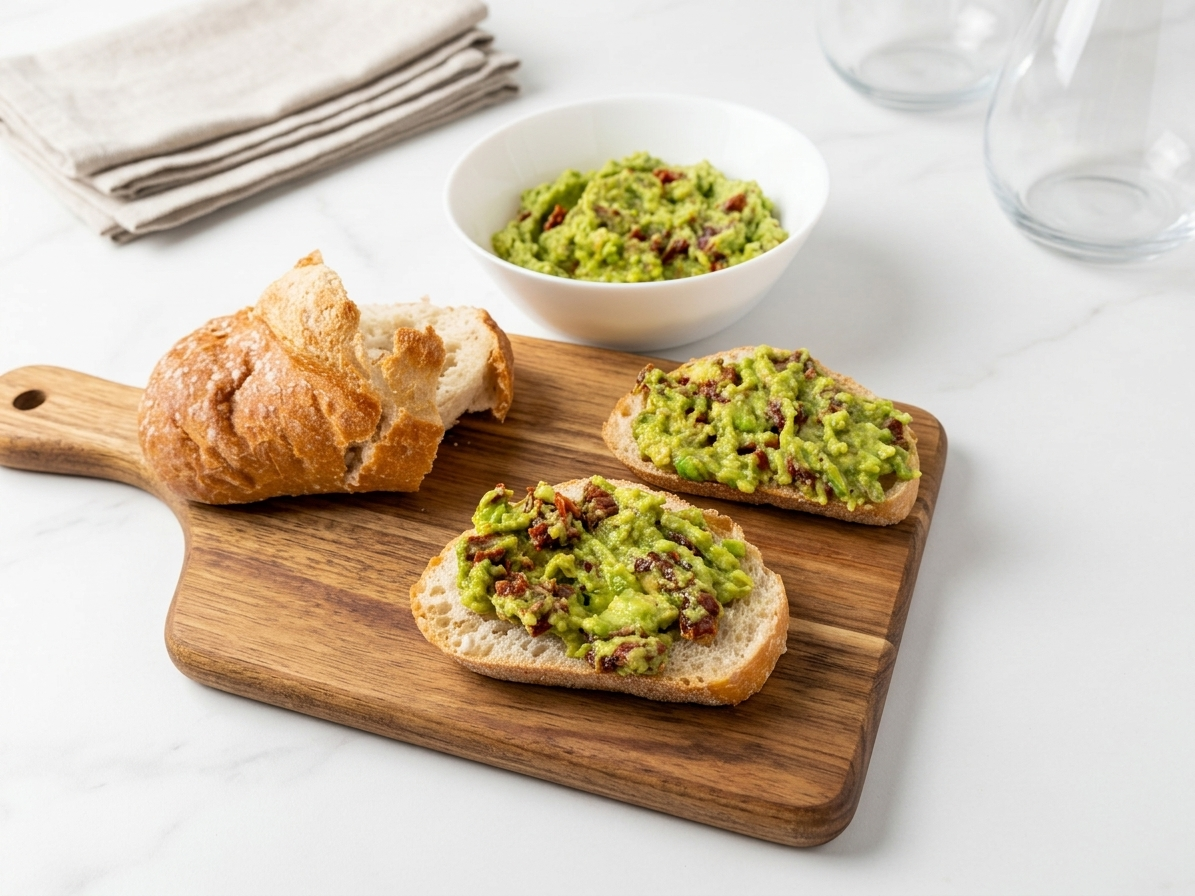 Guacamole so sušenými paradajkami